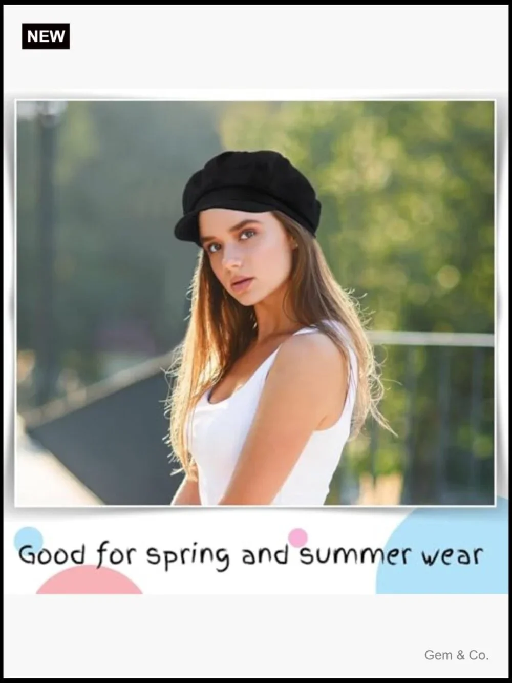 Women Newsboy Cap Visor Beret 8 Panels Vintage Cabbie Hat Octagonal Cotton